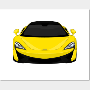 MCLAREN 570S YELLOW Posters and Art